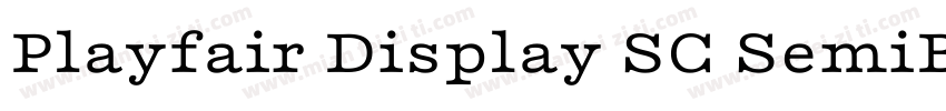Playfair Display SC SemiBold字体转换